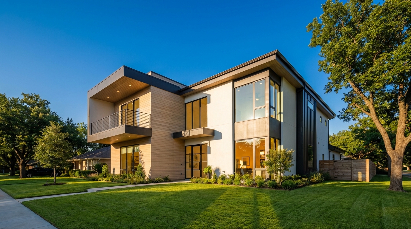 Beautiful home exterior with comfortable indoor climate